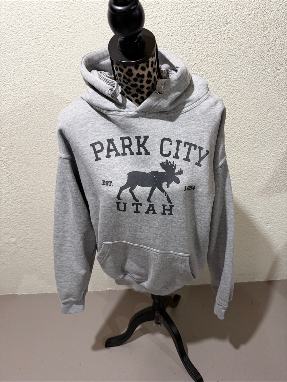 Park City Utah Gray Pullover Hoodie - Casual Women’s Sweatshirt
